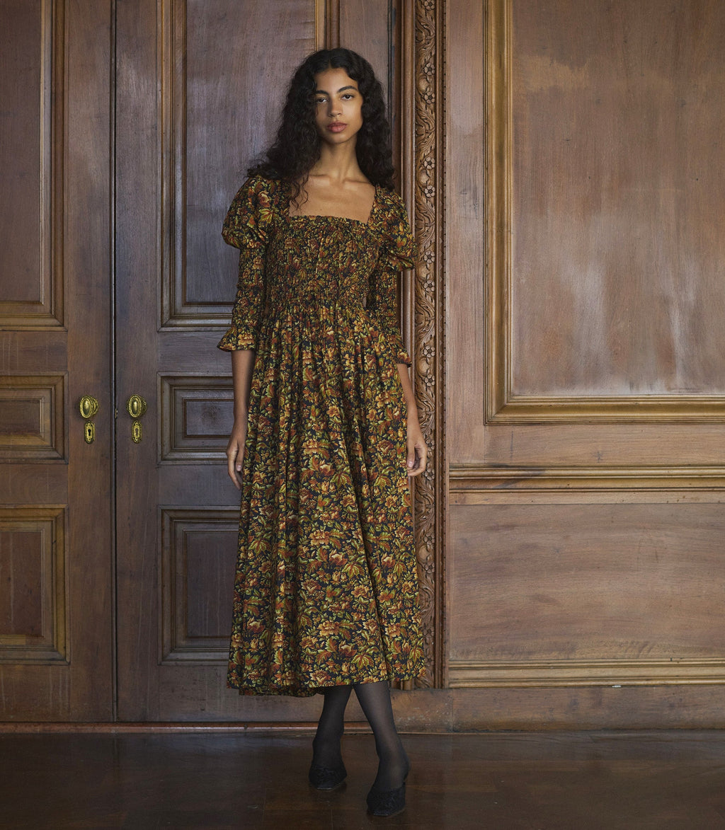 BIJOU DRESS -- NOIR RÊVE DES JARDINS