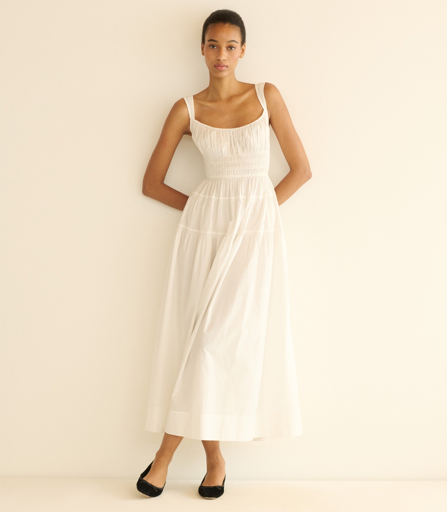 CLOVER DRESS -- SALT