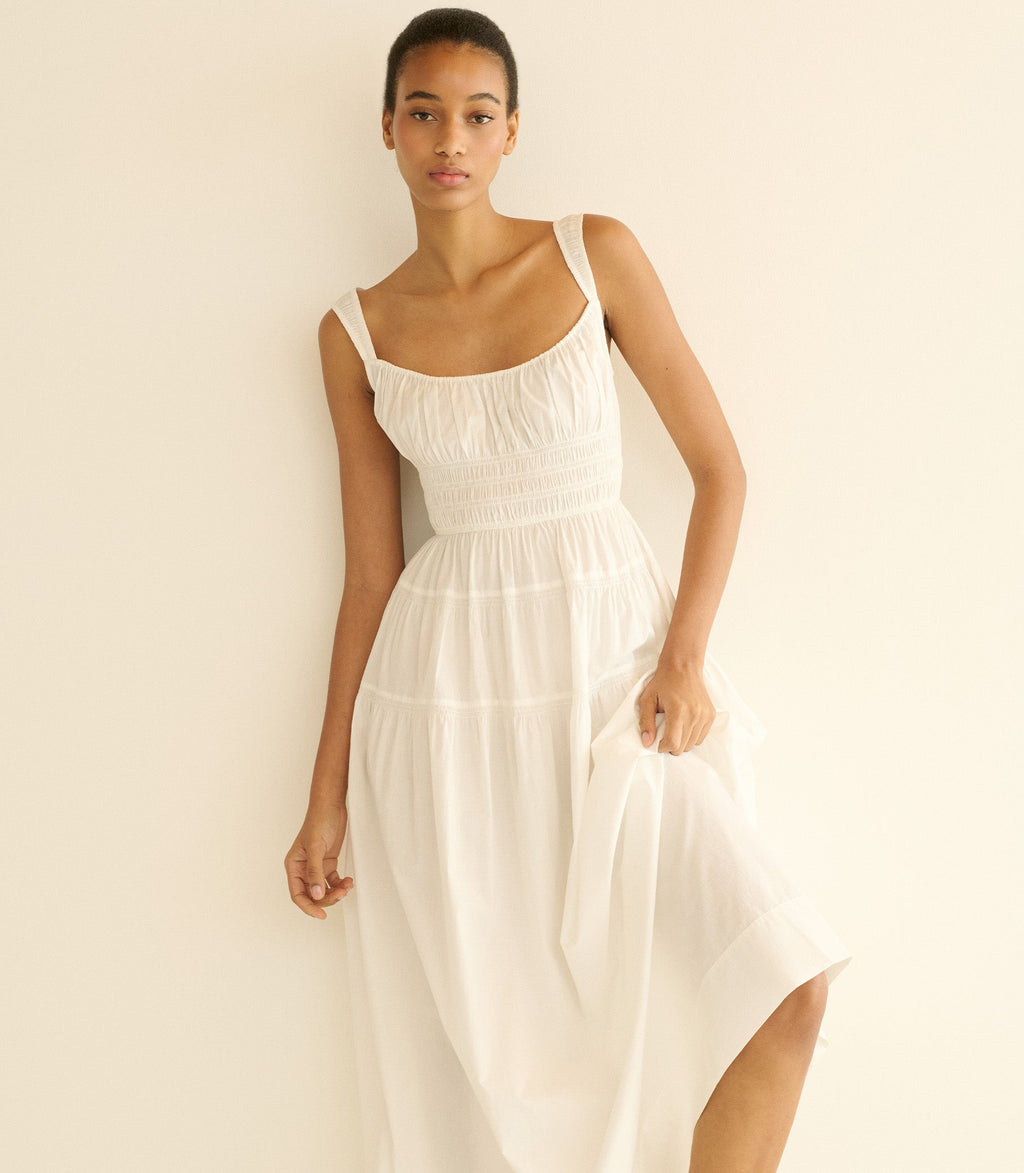 CLOVER DRESS -- SALT