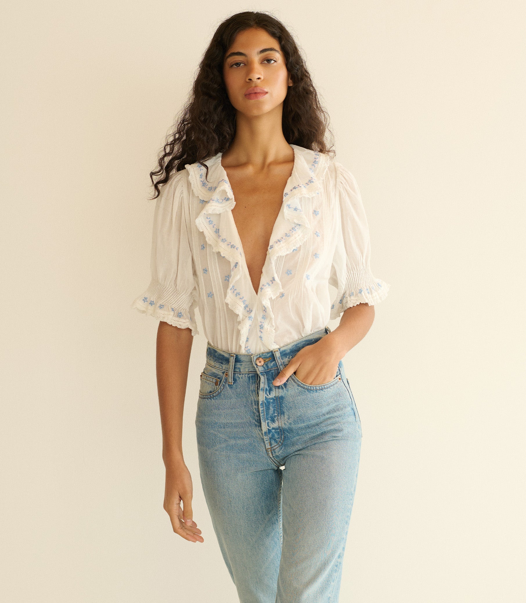 HETTIE TOP -- SALT
