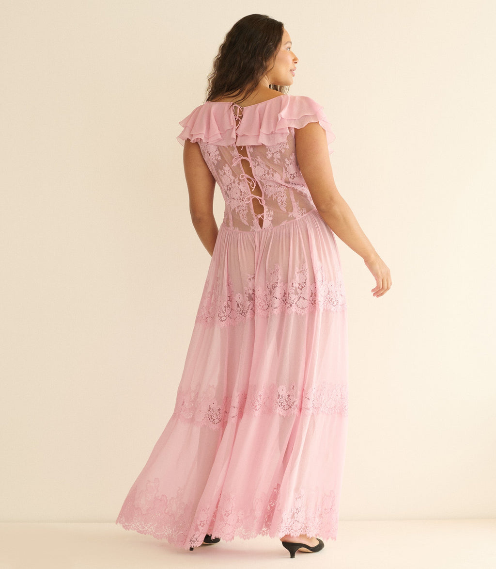 JOYELLE DRESS -- PINK HYDRANGEA