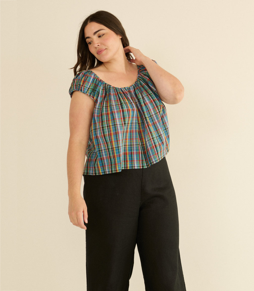 LAVON LINEN PANT -- BLACK