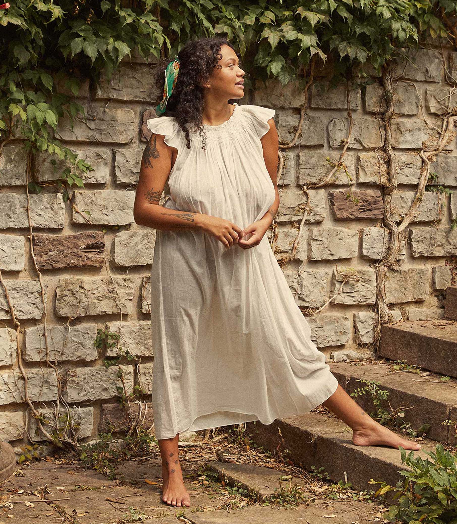 LOVISA NIGHTGOWN -- SALT