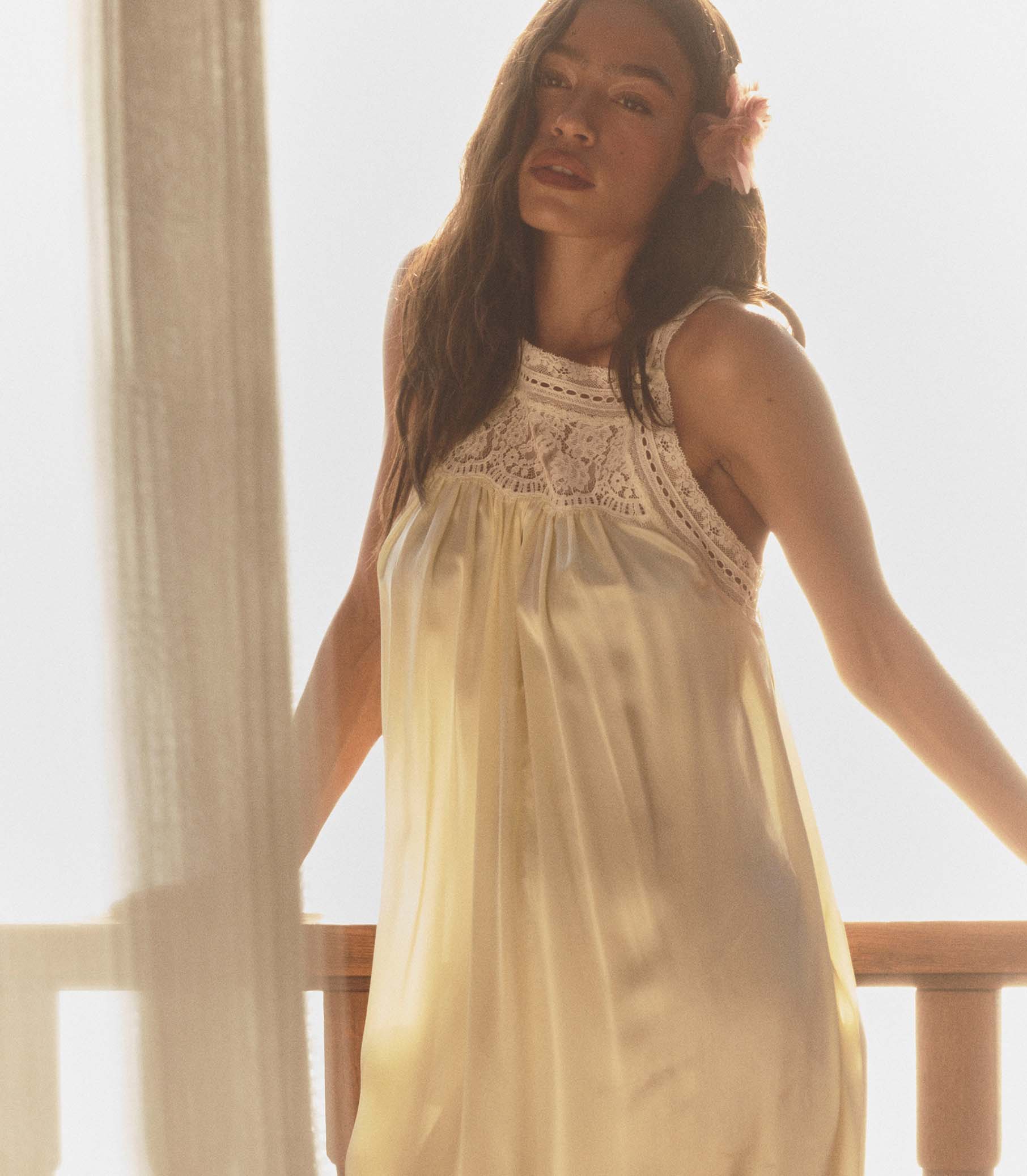 LUCIANE DRESS -- VANILLA