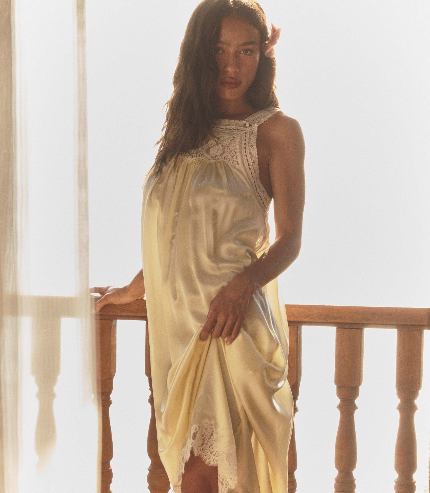 LUCIANE DRESS -- VANILLA