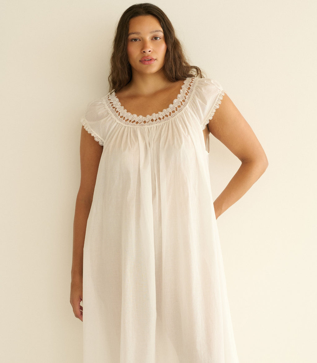 LUCILIA NIGHTGOWN -- SALT