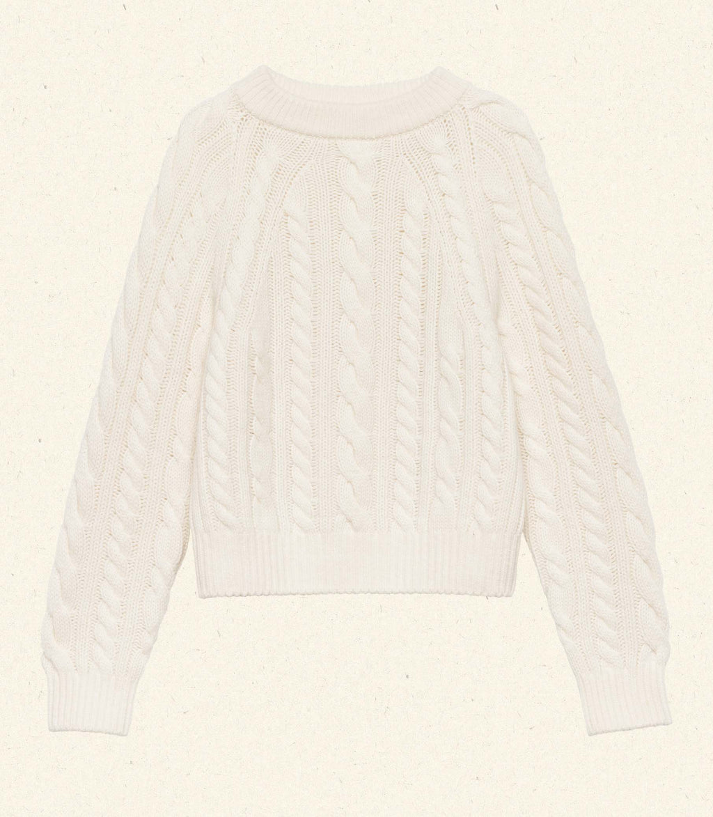 MARLOWE CASHMERE SWEATER -- IVORY