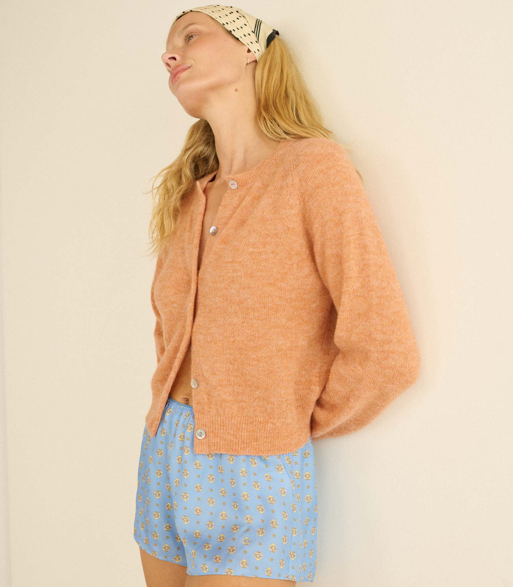 PETRA CARDIGAN -- CORAL