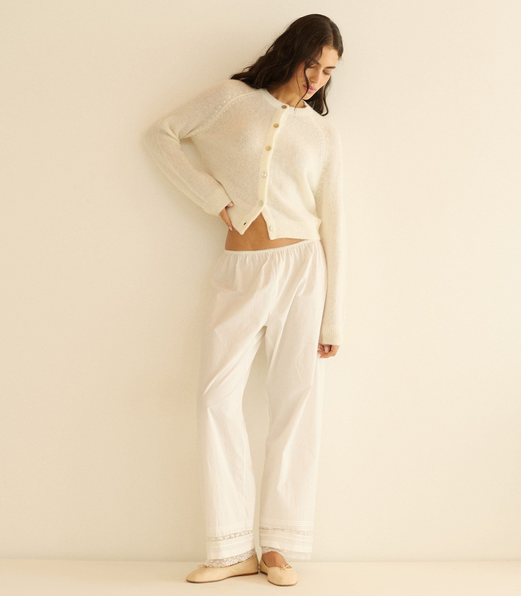 PETRA CARDIGAN -- IVORY