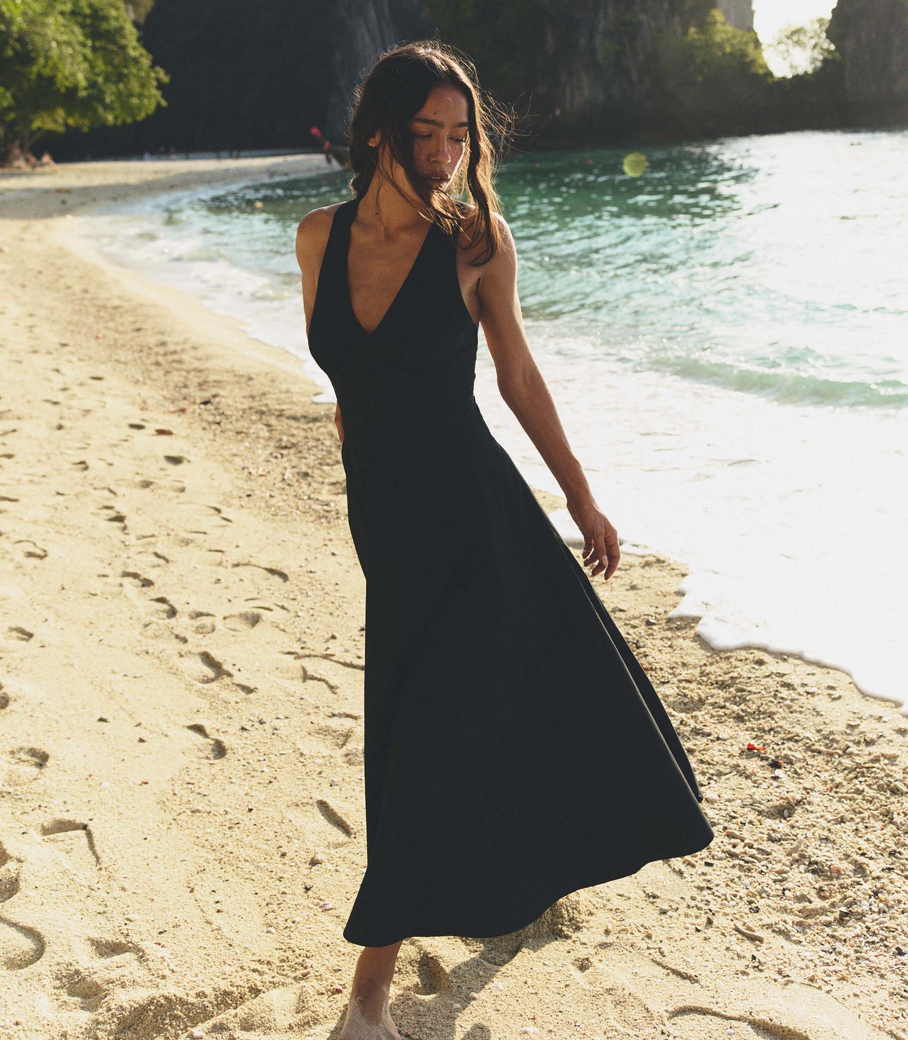 ROSETTA DRESS -- BLACK