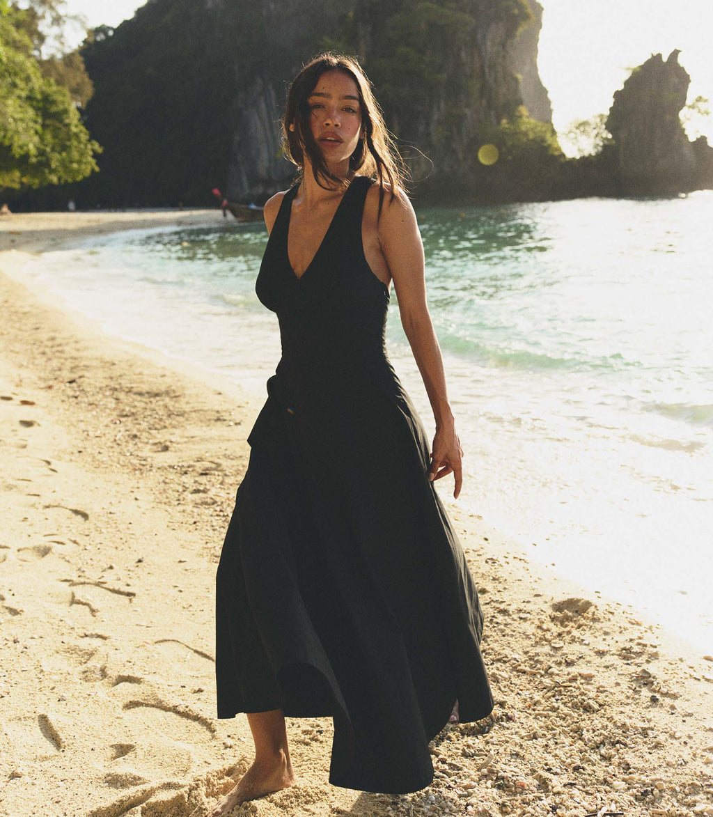 ROSETTA DRESS -- BLACK