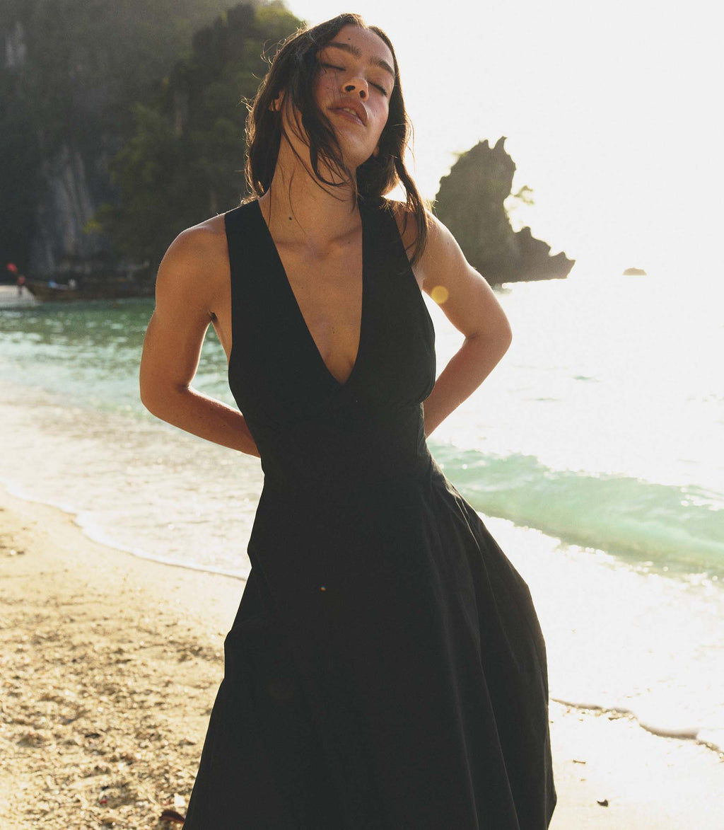 ROSETTA DRESS -- BLACK