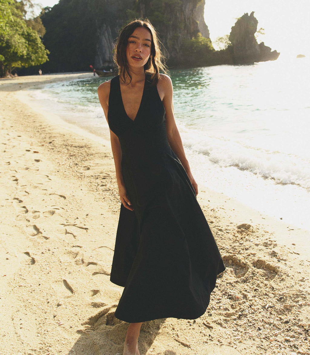 ROSETTA DRESS -- BLACK