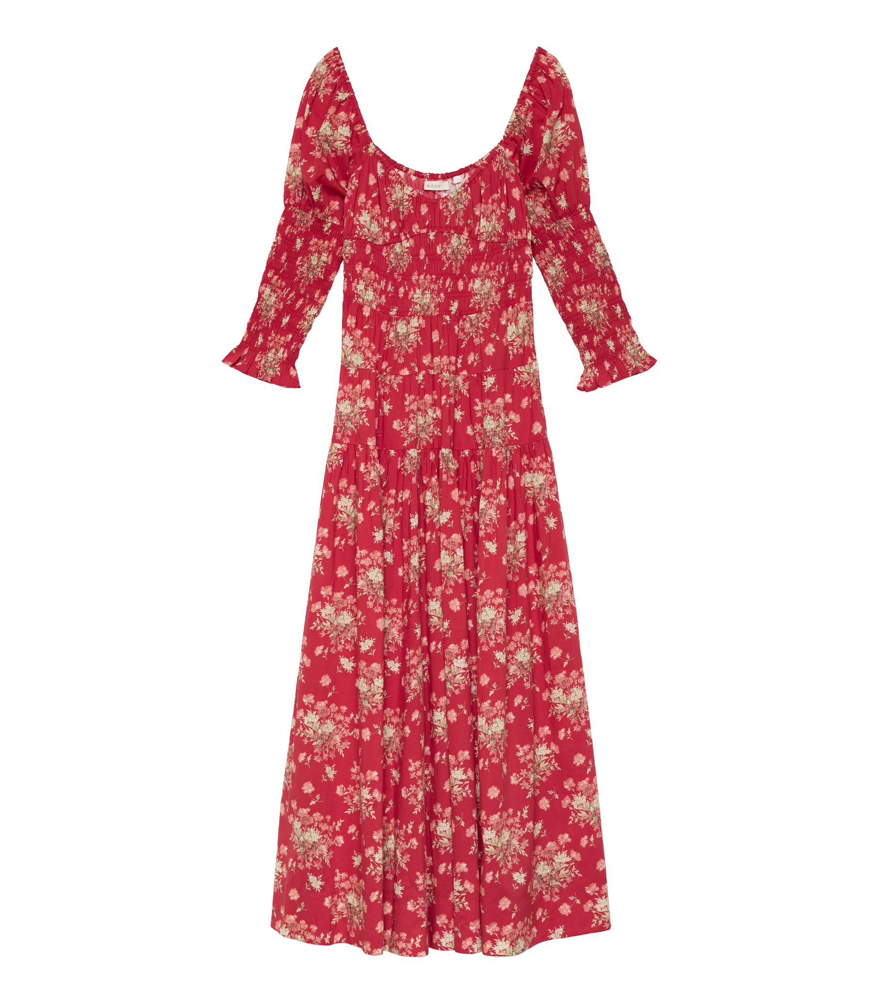 SERAPHINA DRESS -- ROSSO LANTANA FLORAL