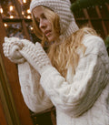 VERBIER MITTENS -- IVORY