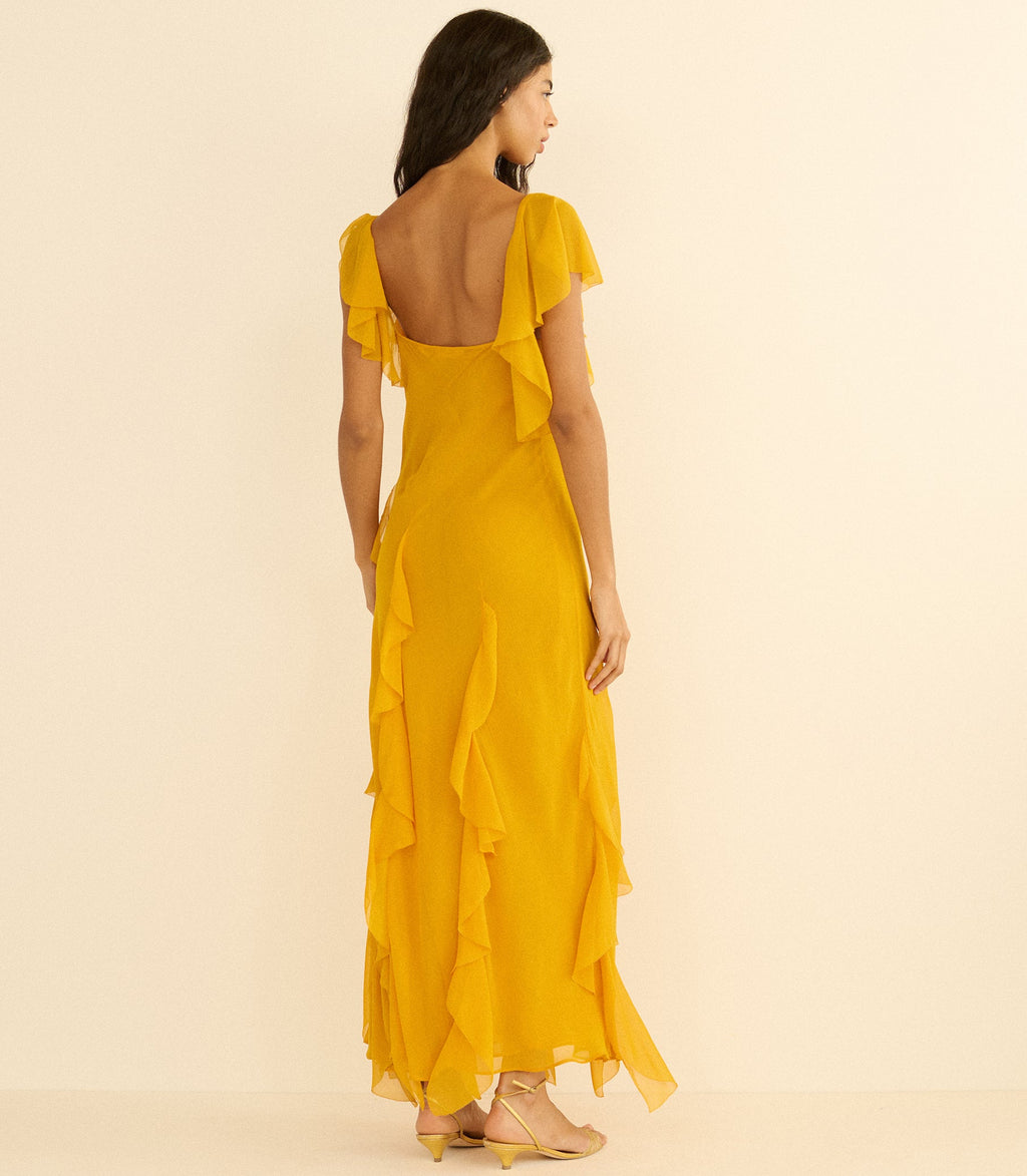 ZELIA DRESS -- SUNFLOWER